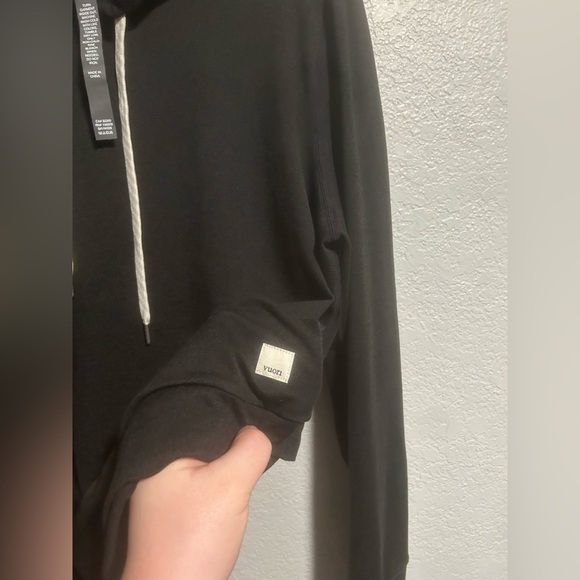 Vuori Halo Essential Hoodie Sz L In Heather Black - Picture 5 of 8